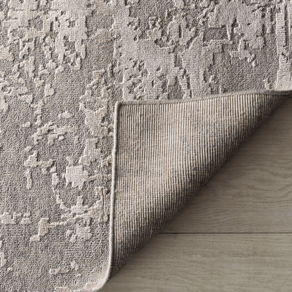 Tapis Silver Sage | Laine et soie de luxe, noué à la main