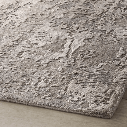 Tapis Silver Sage | Laine et soie de luxe, noué à la main