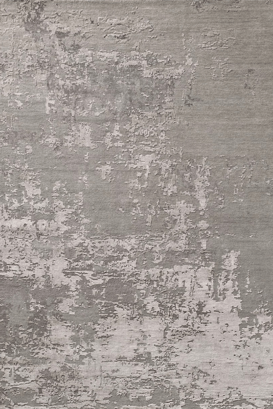 Tapis Silver Sage | Laine et soie de luxe, noué à la main