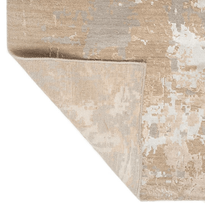 Tapis Silversand Gold | Laine et soie de luxe, noué à la main