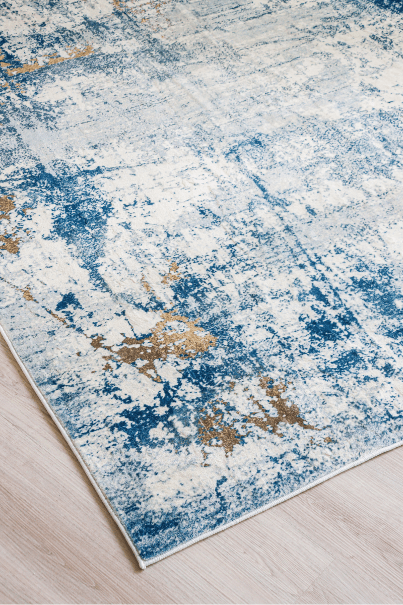 Tapis Sky Gold Splash | Moderne | Série Polyfibre Cachemire