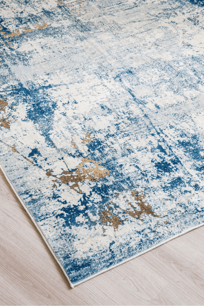 Tapis Sky Gold Splash | Moderne | Série Polyfibre Cachemire