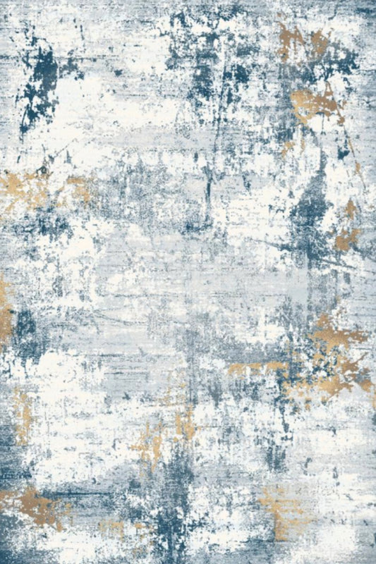 Tapis Sky Gold Splash | Moderne | Série Polyfibre Cachemire