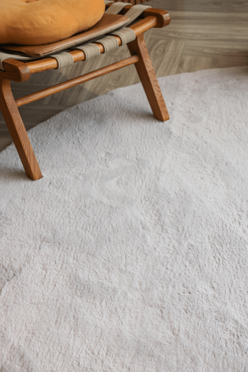 Tapis gris acier | Série Cloud Fur