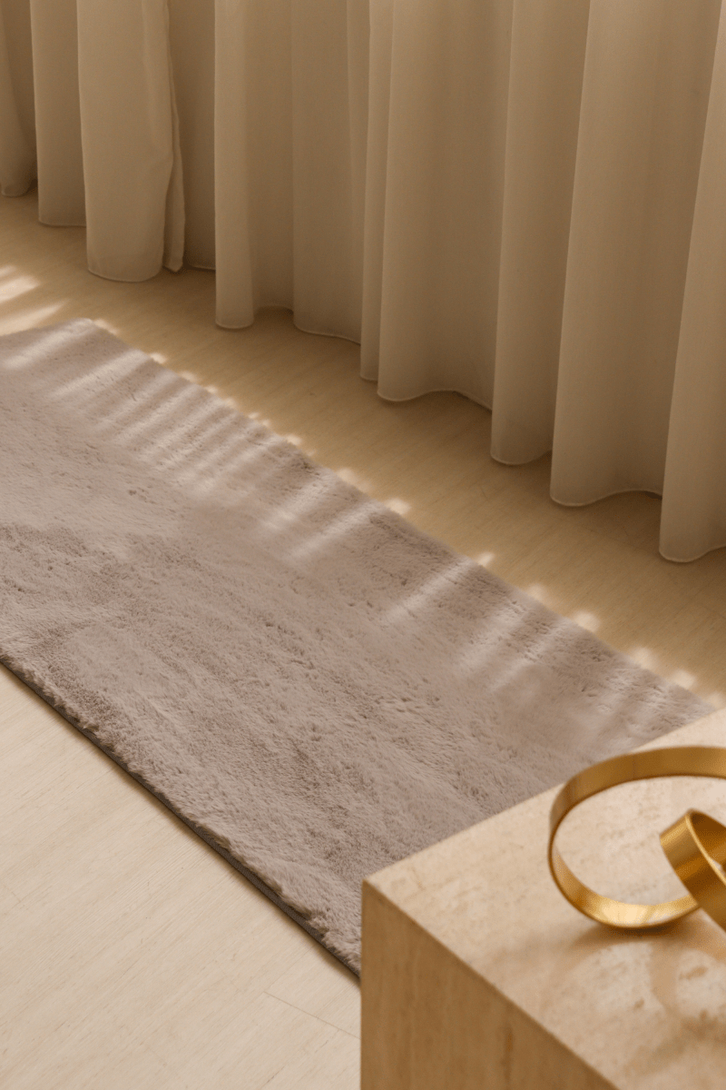 Tapis gris acier | Série Cloud Fur