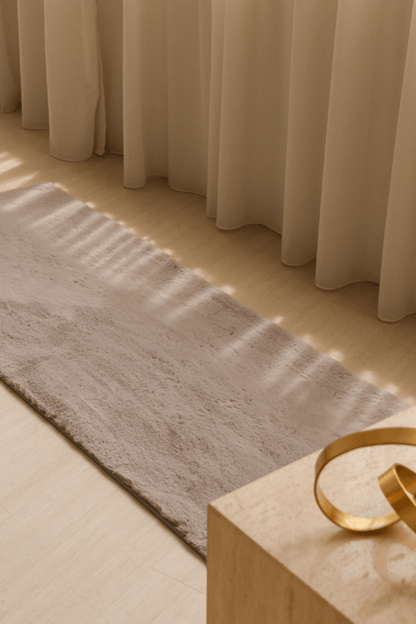 Tapis gris acier | Série Cloud Fur