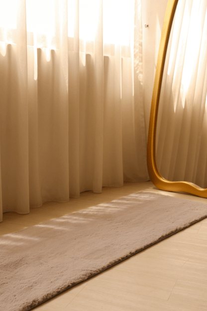 Tapis gris acier | Série Cloud Fur