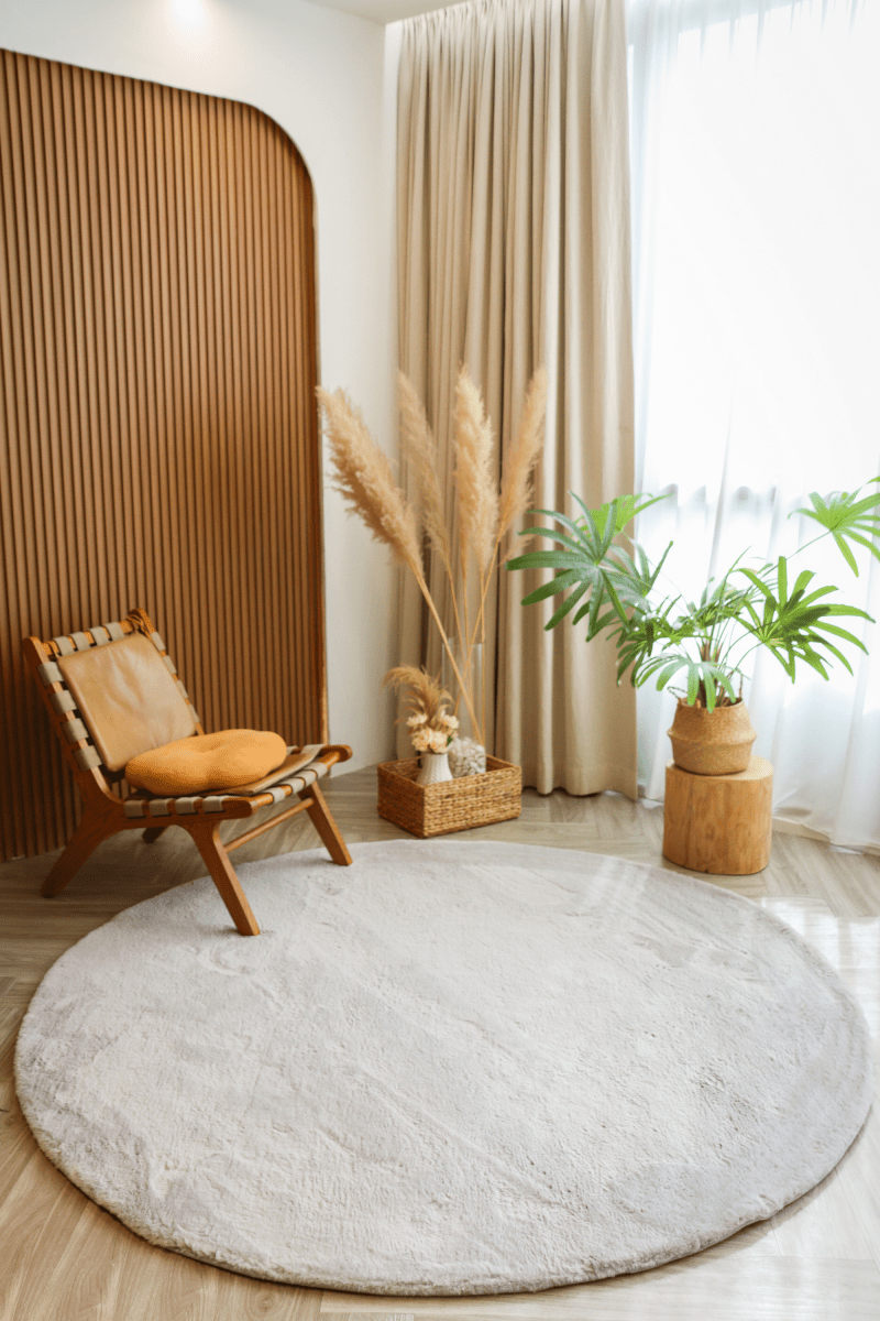 Tapis gris acier | Série Cloud Fur