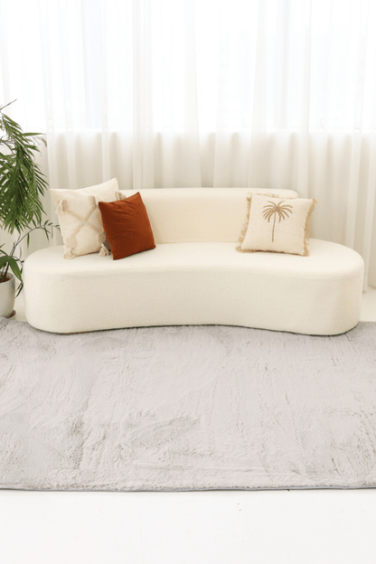 Tapis gris acier | Série Cloud Fur