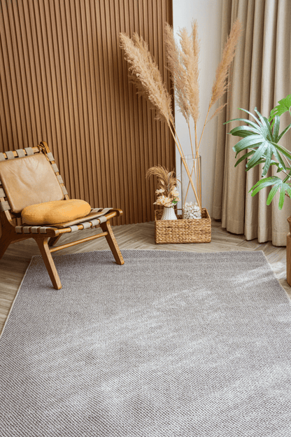 Tapis à poils bouclés en pierre | Série Earth