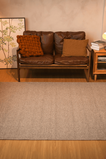 Tapis à poils bouclés en pierre | Série Earth