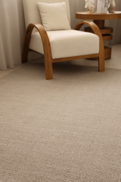 Tapis à poils bouclés multicolores taupe et crème | Série Earth