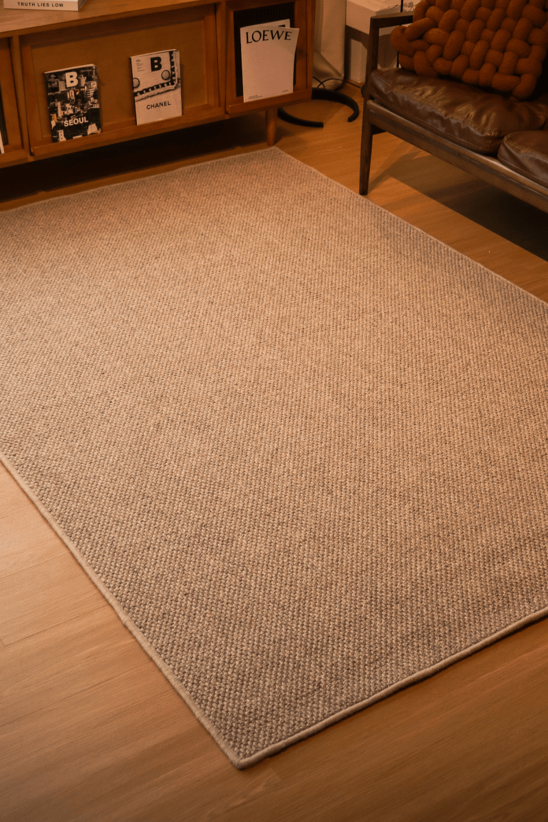 Tapis à poils bouclés taupe | Série Earth