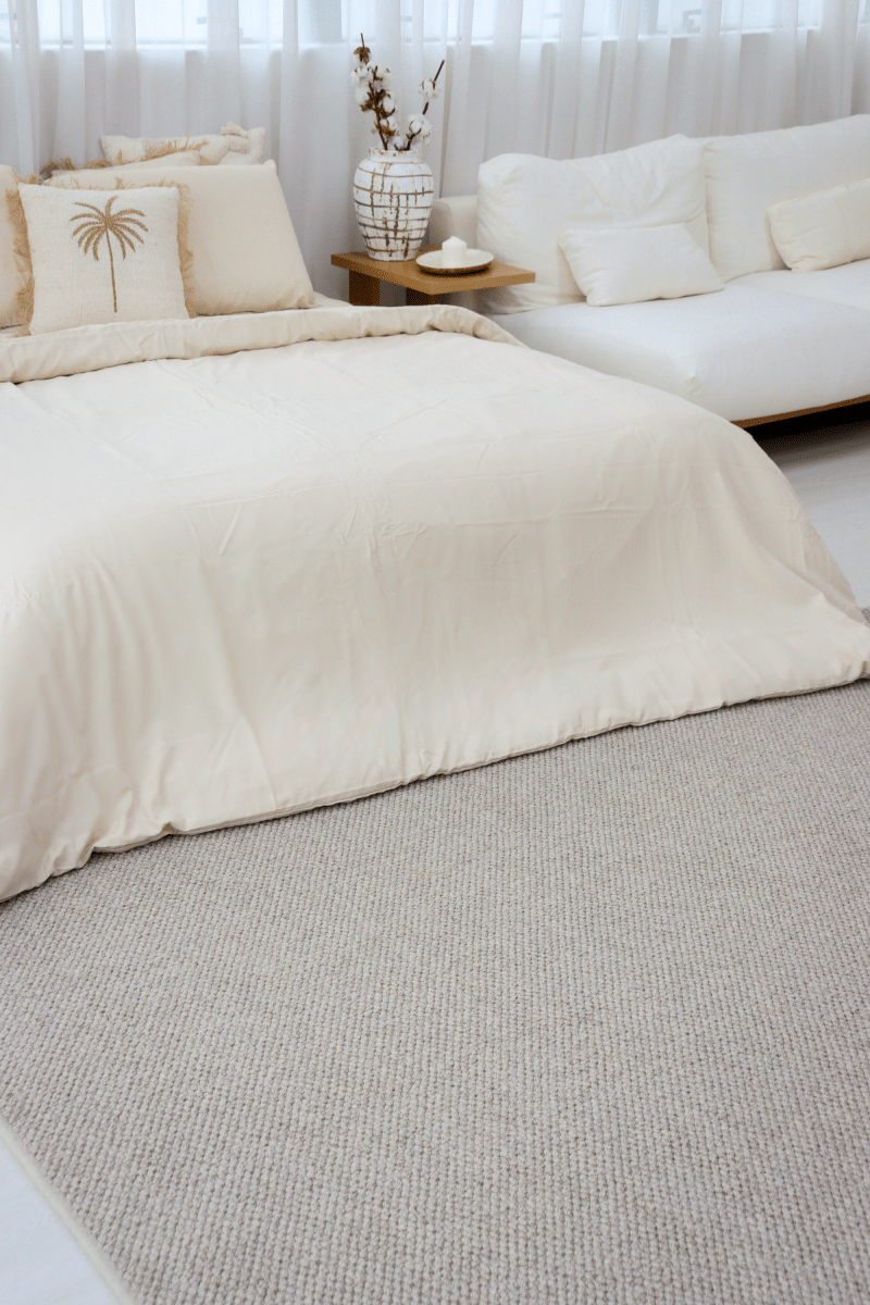 Tapis à poils bouclés taupe | Série Earth