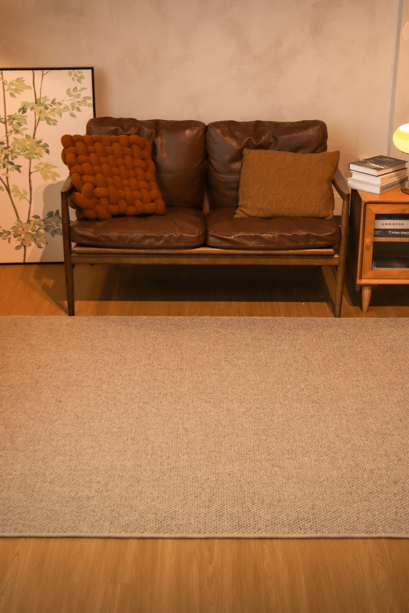 Tapis à poils bouclés taupe | Série Earth